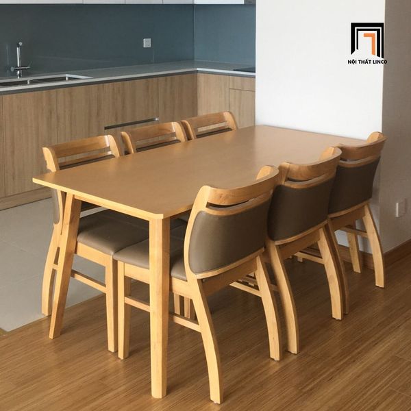 bàn ăn, bộ bàn ăn 6 ghế gỗ, set bàn ăn gỗ cao su, bộ bàn ghế ăn giá rẻ, bộ bàn ăn phòng bếp nhỏ gọn