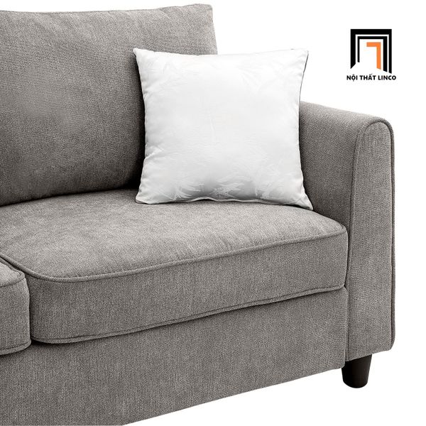sofa, ghế sofa, bộ ghế sofa góc l, sofa nỉ xám ghi, sofa góc 2m4 x 2m4, bộ ghế sofa phòng khách hiện đại