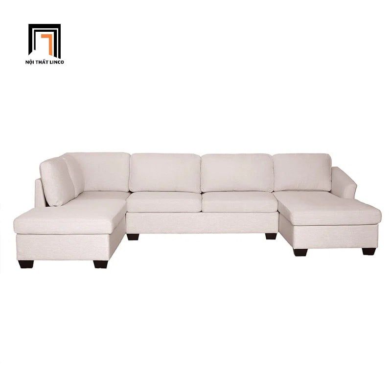 sofa chữ U dài 3m4 da giả pu