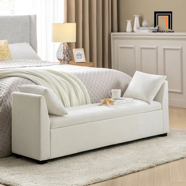 sofa, ghế sofa, sofa bench, sofa đôn, ghế sofa chờ vải nỉ xám ghi, sofa đôn 1m3 x 45