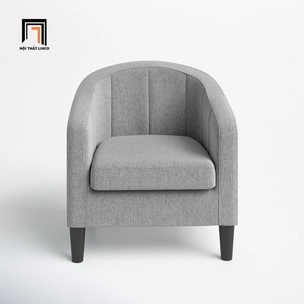 sofa, ghế sofa, sofa đơn xám trắng vải nỉ bố, sofa đơn giá rẻ, sofa đơn phòng khách nhỏ gọn, sofa đơn xinh xắn