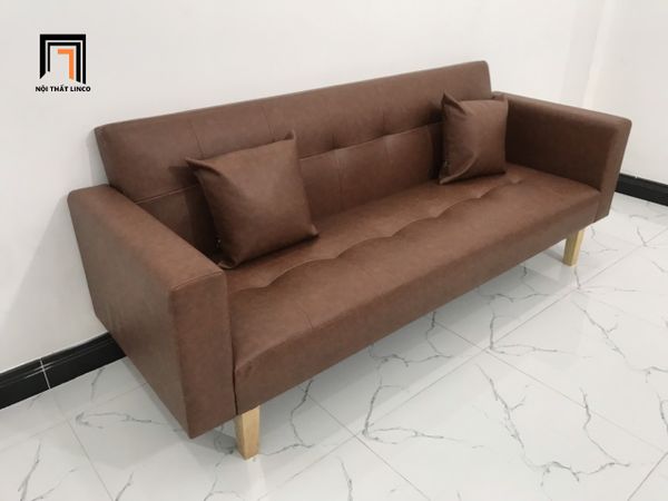 sofa, ghế sofa, sofa giường, sofa bed, sofa da công nghiệp, bộ ghế sofa da màu nâu, sofa giường 2m