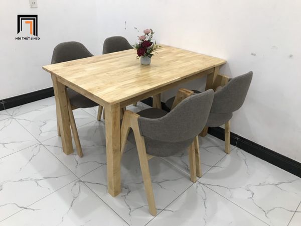 bàn ăn, bộ bàn ăn 4 ghế gỗ, set bàn ghế ăn giá rẻ, bộ bàn ăn 1m2 nhỏ gọn, bàn ăn phòng bếp nhỏ gọn