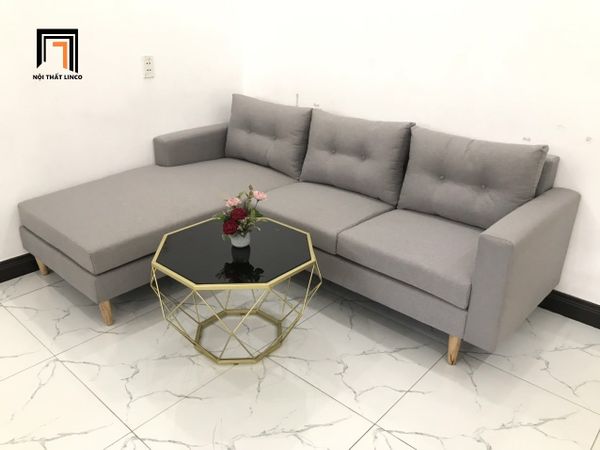 sofa, ghế sofa, bộ ghế sofa giá rẻ, sofa góc l, sofa góc gia đình, sofa góc màu xám trắng, sofa góc 2m2 x 1m6