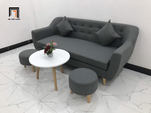 sofa, bộ ghế sofa, sofa băng, sofa văng xám đậm, bộ ghế sofa giá rẻ, sofa băng 1m9, ghế sofa chung cư