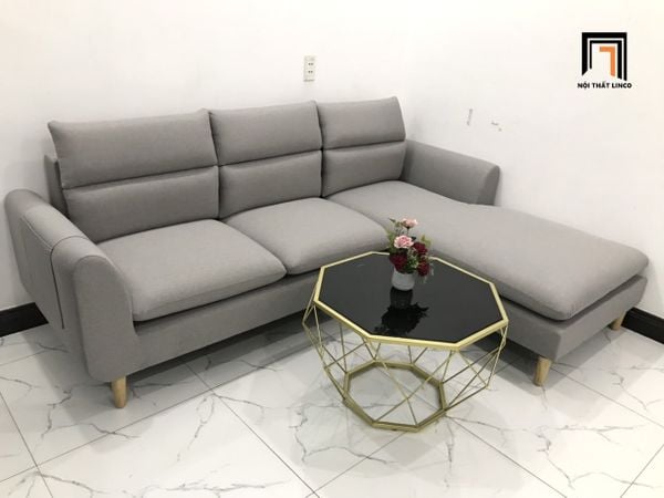 sofa, ghế sofa, bộ ghế sofa góc l, sofa góc 2m2 x 1m6, sofa góc xám trắng, sofa góc chung cư, sofa góc hiện đại