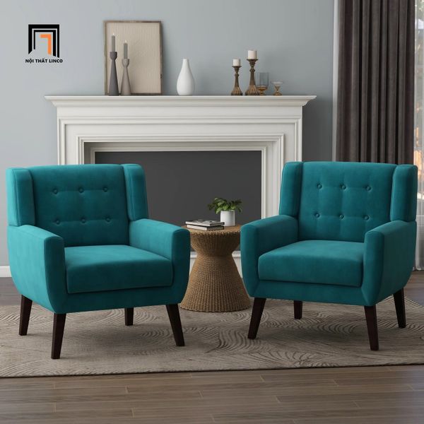sofa, ghế sofa, sofa đơn nhỏ gọn, sofa đơn giá rẻ, sofa đơn màu xanh dương xinh xắn, sofa đơn phòng khách