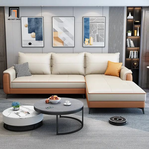 sofa, ghế sofa, sofa góc l, sofa góc da công nghiệp, bộ ghế sofa sang trọng, sofa góc da 2m3 x 1m6, sofa góc hiện đại