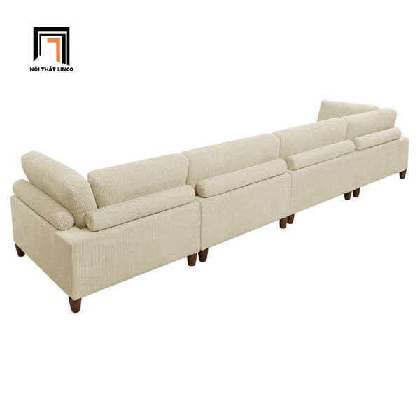 sofa, ghế sofa, sofa giá rẻ, sofa góc vải nỉ màu kem, bộ ghế sofa góc 2m5 x 1m6, sofa góc gia đình