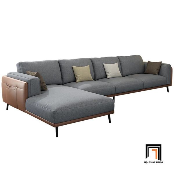 sofa, ghế sofa, sofa góc chữ l, bộ ghế sofa góc khung da nệm vải, sofa góc 2m5 x 1m6, sofa góc cao cấp