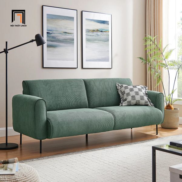 sofa, ghế sofa, sofa băng, sofa văng, sofa nỉ, ghế sofa 2m1, sofa màu cam đậm, sofa băng phòng khách