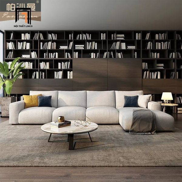 sofa, ghế sofa, sofa góc 3m x 1m6, sofa góc phòng khách gia đình, bộ ghế sofa góc chữ l, sofa góc vải nỉ mềm