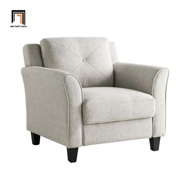 sofa, ghế sofa, sofa đơn phòng khách, sofa đơn màu xám trắng, sofa đơn giá rẻ, sofa đơn kiểu dáng hiện đại