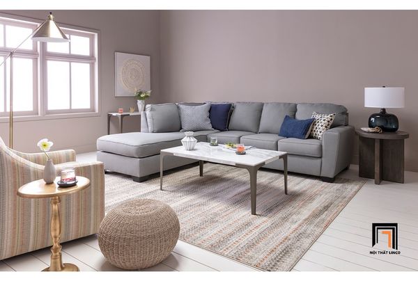 sofa, ghế sofa, sofa góc, bộ ghế sofa giá rẻ, sofa góc 2m7 x 1m9, sofa góc màu xám, sofa góc gia đình