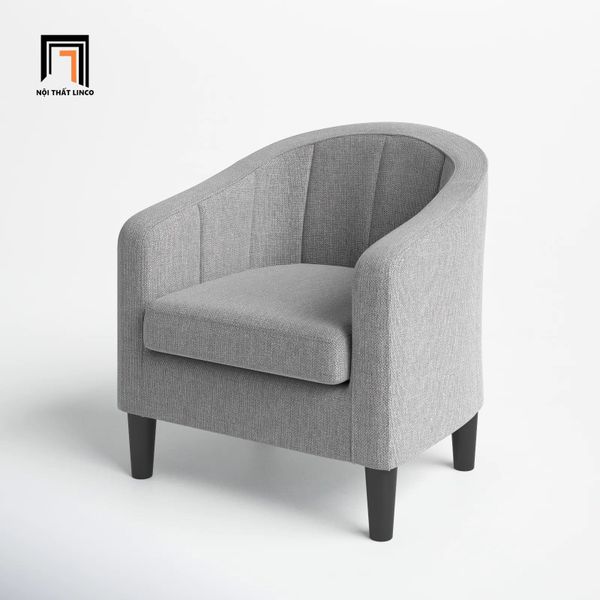 sofa, ghế sofa, sofa đơn xám trắng vải nỉ bố, sofa đơn giá rẻ, sofa đơn phòng khách nhỏ gọn, sofa đơn xinh xắn