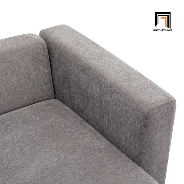 sofa, ghế sofa, bộ ghế sofa giá rẻ, sofa góc 2m8 x 1m6, sofa góc vải nỉ màu xám, sofa góc căn hộ chung cư