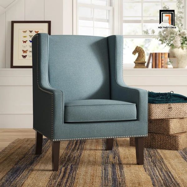 sofa, ghế sofa, sofa đơn phòng khách châu Âu, sofa đơn vải nỉ bố châu Âu, ghế sofa giá rẻ, sofa đơn nhỏ gọn