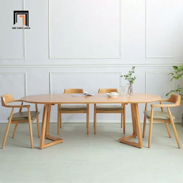 bàn ăn, bộ bàn ghế ăn, bàn ăn hình oval 4 chỗ, bộ bàn ăn 1m4 4 ghế ngồi, set bàn ăn gỗ cao căn hộ chung cư