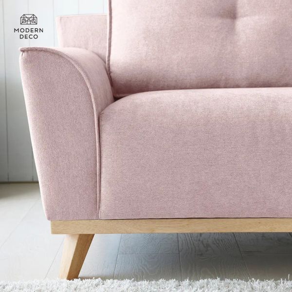 sofa, ghế sofa, sofa góc nỉ, sofa màu hồng phấn, sofa góc 2m4 x 1m6, sofa góc giá rẻ, sofa hiện đại