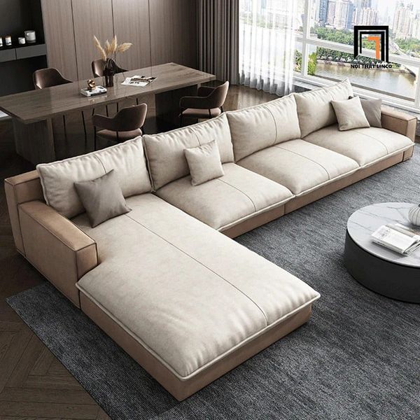 sofa, ghế sofa, sofa góc da công nghiệp 2m4 x 1m6, bộ ghế sofa góc L hiện đại, sofa góc sang trọng, sofa góc đẹp