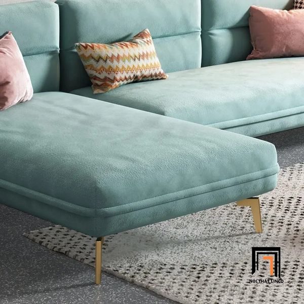 sofa, ghế sofa, sofa góc vải nhung, bộ ghế sofa góc 2m4 x 1m6, sofa góc giá rẻ, sofa góc phòng khách chung cư