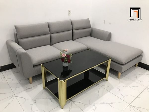 sofa, ghế sofa, bộ ghế sofa góc l, sofa góc 2m2 x 1m6, sofa góc xám trắng, sofa góc chung cư, sofa góc hiện đại