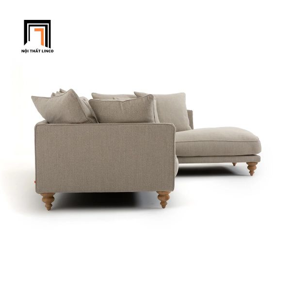 sofa, ghế sofa, bộ ghế sofa tân cổ điển, sofa góc phong cách châu Âu, sofa góc 2m4 x 1m6, sofa góc hiện đại