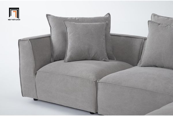 sofa, ghế sofa, sofa góc 3m2 x 2m, sofa góc phòng khách giá rẻ, sofa góc nỉ, sofa góc màu xám