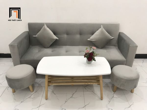 sofa, ghế sofa, sofa giường, sofa bed, bộ ghế sofa giường nằm, sofa giường 2m, sofa giá rẻ, sofa vải nhung màu xám