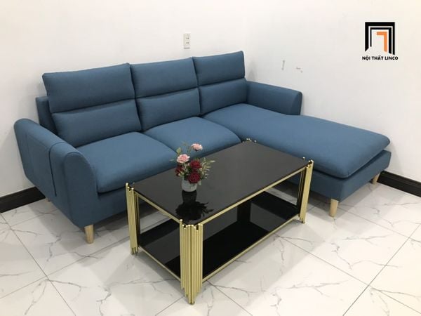 sofa, ghế sofa, sofa góc 2m2 x 1m6, sofa góc giá rẻ, sofa góc xanh dương, bộ ghế sofa phòng khách, sofa chữ l