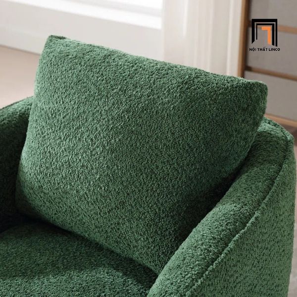 sofa, ghế sofa, sofa đơn nhỏ gọn, sofa đơn vải lông cừu, sofa đơn màu xanh lá, sofa đơn giá rẻ, sofa, ghế sofa