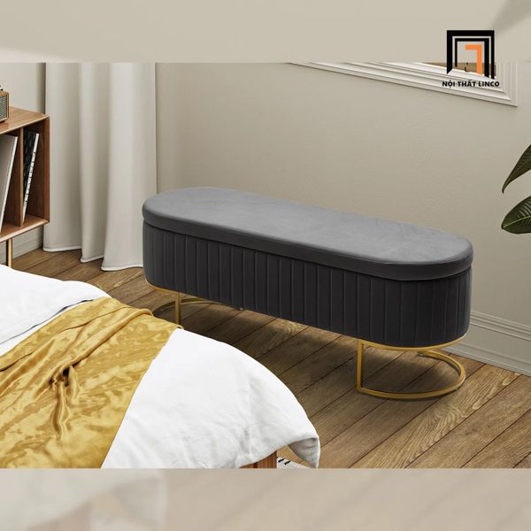 sofa, ghế sofa, sofa đôn dài 1m2, sofa đôn vải nhung xanh lá, ghế bench