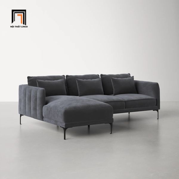 sofa, ghế sofa, sofa góc, bộ ghế sofa góc chữ l, sofa góc vải nhung, sofa góc 2m2 x 1m6 giá rẻ, sofa hiện đại