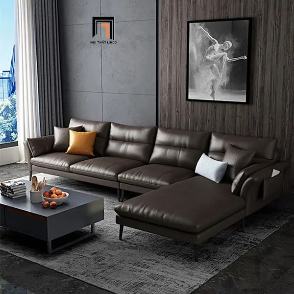 sofa, ghế sofa, bộ ghế sofa góc, sofa góc 3m1 x 1m6, sofa góc vải nỉ xám đậm, sofa góc giá rẻ, sofa góc chung cư