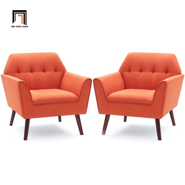 sofa, ghế sofa, sofa đơn màu cam, sofa đơn phòng khách gia đình, sofa đơn nhỏ gọn, sofa đơn kiểu dáng hiện đại