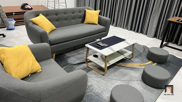 sofa, ghế sofa, bộ ghế sofa giá rẻ, set ghế sofa xám lông chuột, sofa phòng khách, sofa gia đình