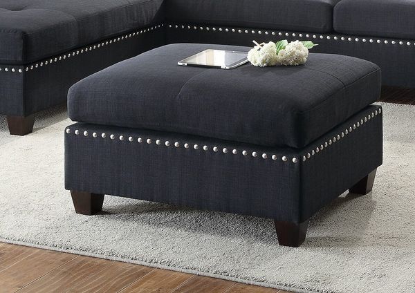 sofa, ghế sofa, bộ ghế sofa góc 2m4 x 1m8, sofa góc vải nỉ, sofa góc xám đen, sofa góc kiểu dáng châu Âu