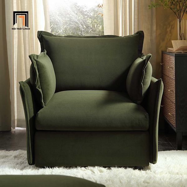 sofa, ghế sofa, sofa đơn xám trắng vải bố, sofa đơn phòng khách gia đình, sofa đơn sang trọng, sofa đơn châu Âu