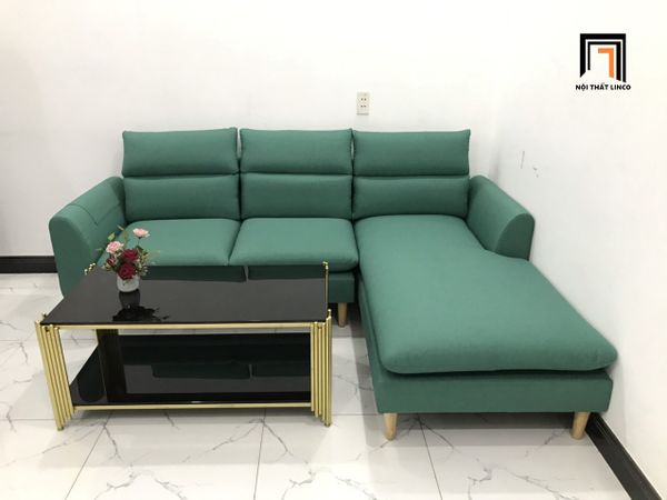sofa, ghế sofa, bộ ghế sofa giá rẻ, sofa góc xanh ngọc, sofa góc 2m2 x 1m6, sofa góc phòng khách, sofa góc đẹp