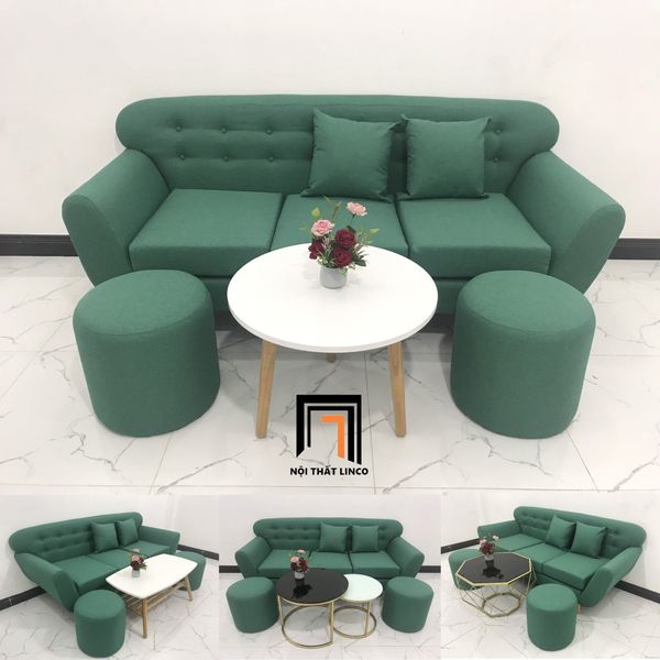 sofa, ghế sofa, bộ ghế sofa xanh dương dài 1m9, bộ ghế sofa giá rẻ, sofa băng, sofa văng