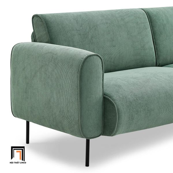 sofa, ghế sofa, sofa băng, sofa văng, sofa nỉ, ghế sofa 2m1, sofa màu cam đậm, sofa băng phòng khách