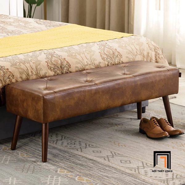 sofa, ghế sofa, sofa đôn chữ nhật bọc da, sofa đôn 1m2 x 40, ghế sofa đôn cho phòng ngủ