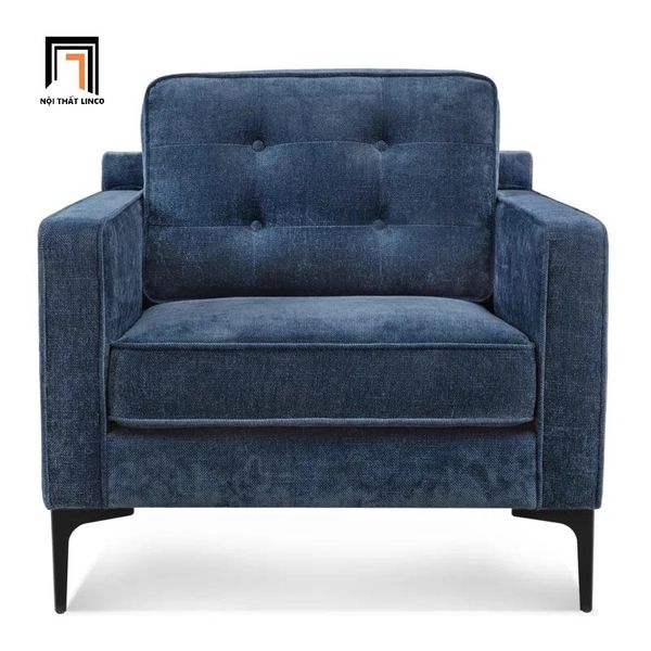 sofa, ghế sofa, sofa đơn vải nỉ, sofa đơn phòng khách gia đình, sofa đơn nhỏ gọn, sofa đơn màu xanh đậm, sofa đơn hiện đại