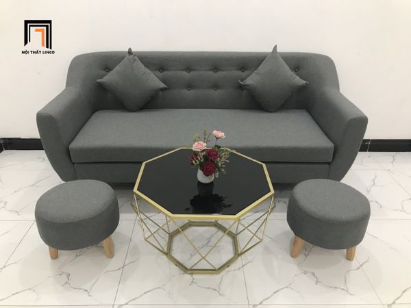 sofa, bộ ghế sofa, sofa băng, sofa văng xám đậm, bộ ghế sofa giá rẻ, sofa băng 1m9, ghế sofa chung cư