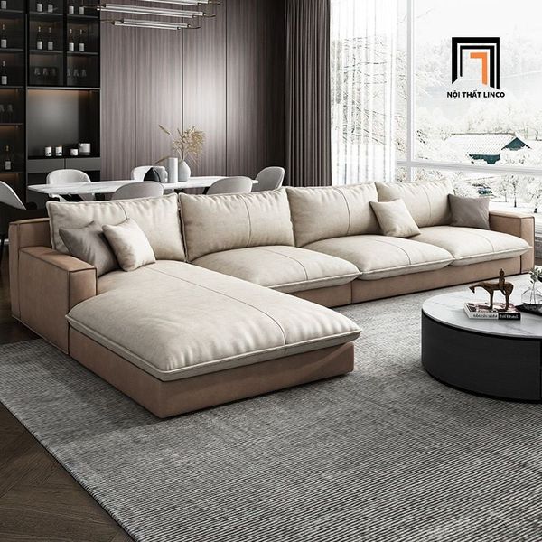sofa, ghế sofa, sofa góc da công nghiệp 2m4 x 1m6, bộ ghế sofa góc L hiện đại, sofa góc sang trọng, sofa góc đẹp