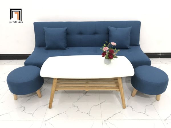 sofa, ghế sofa, sofa giường, sofa bed, sofa giá rẻ, bộ ghế sofa 1m7, sofa màu xanh dương, sofa vải bố