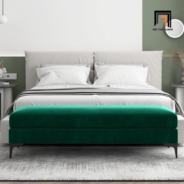 sofa, ghế sofa, sofa đôn chữ nhật, đôn ghế sofa vải nhung xám, sofa nhỏ gọn