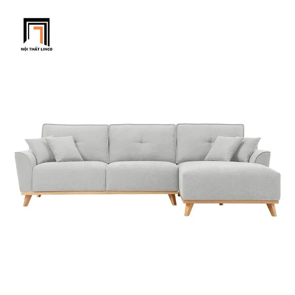 sofa, ghế sofa, sofa góc nỉ, sofa màu hồng phấn, sofa góc 2m4 x 1m6, sofa góc giá rẻ, sofa hiện đại