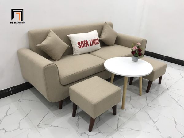 sofa, ghế sofa, sofa băng, sofa văng, sofa trắng kem, bộ ghế sofa dài 1m9, sofa băng căn hộ chung cư