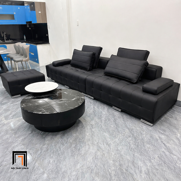 sofa, ghế sofa, sofa văng, sofa băng, sofa băng da 2m8, ghế sofa băng chung cư hiện đại, sofa băng cao cấp
